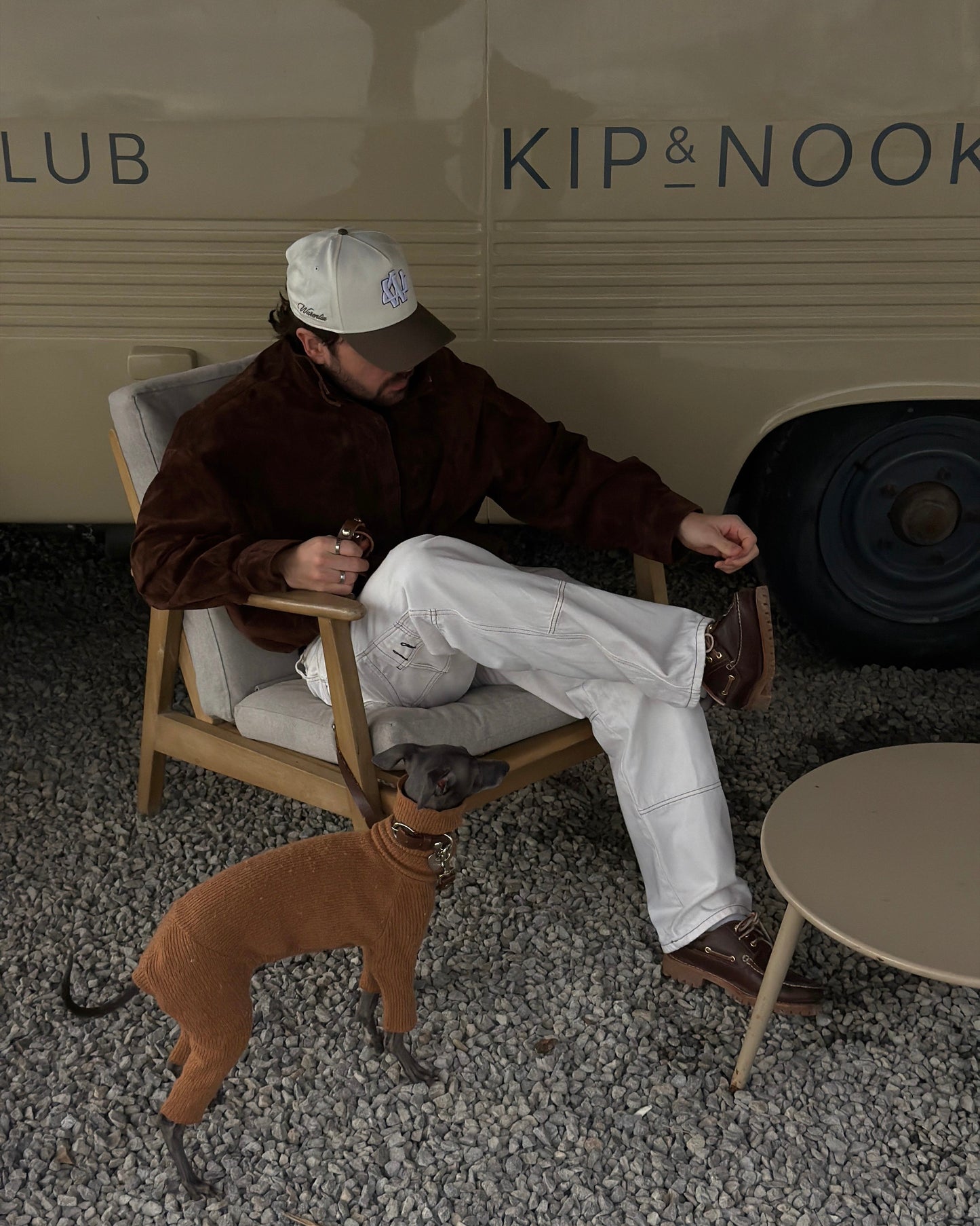 WALNUT MONOGRAM CAP