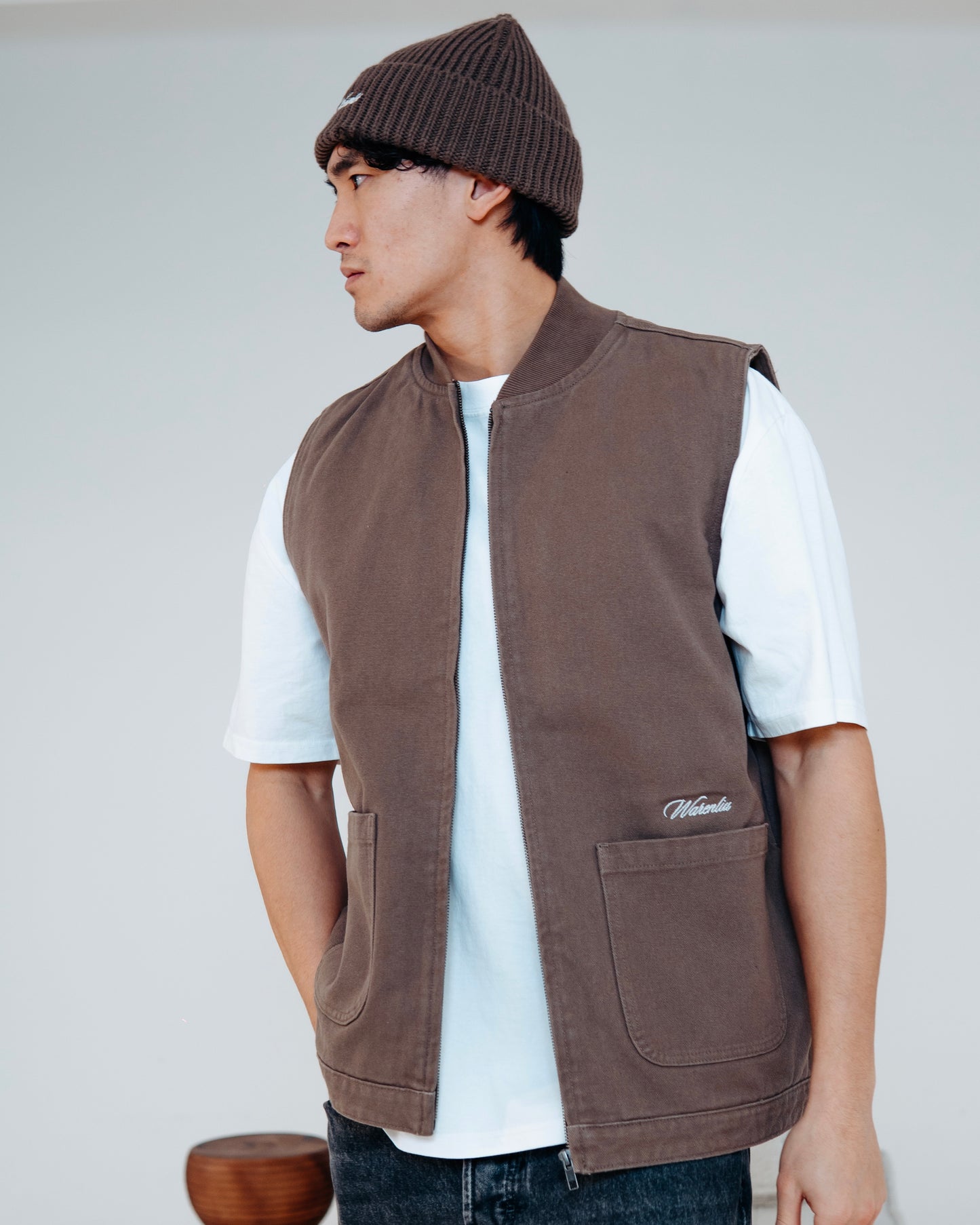 WALNUT CANVAS FIELD GILET