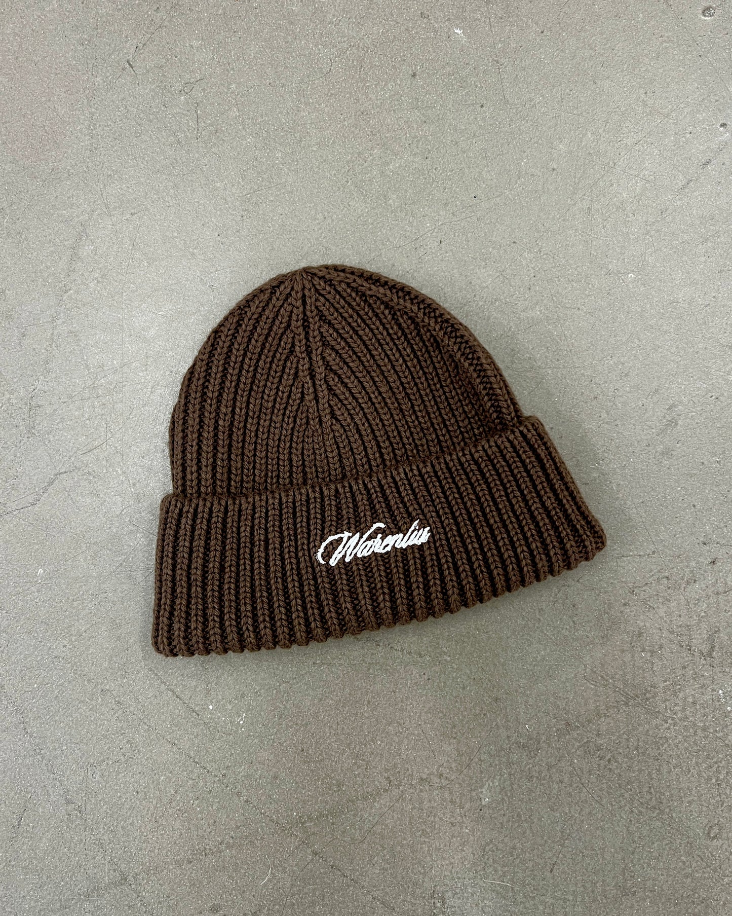 SIGNATURE LOGO WALNUT BEANIE