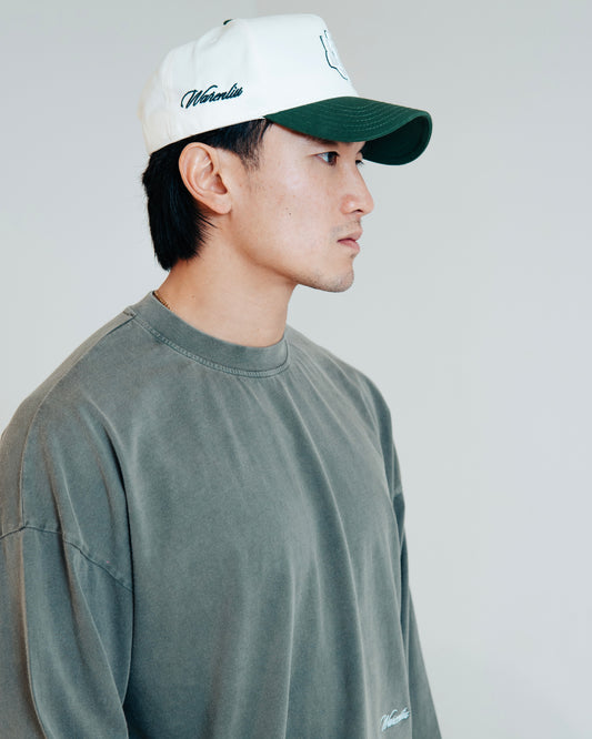 FOREST GREEN MONOGRAM CAP