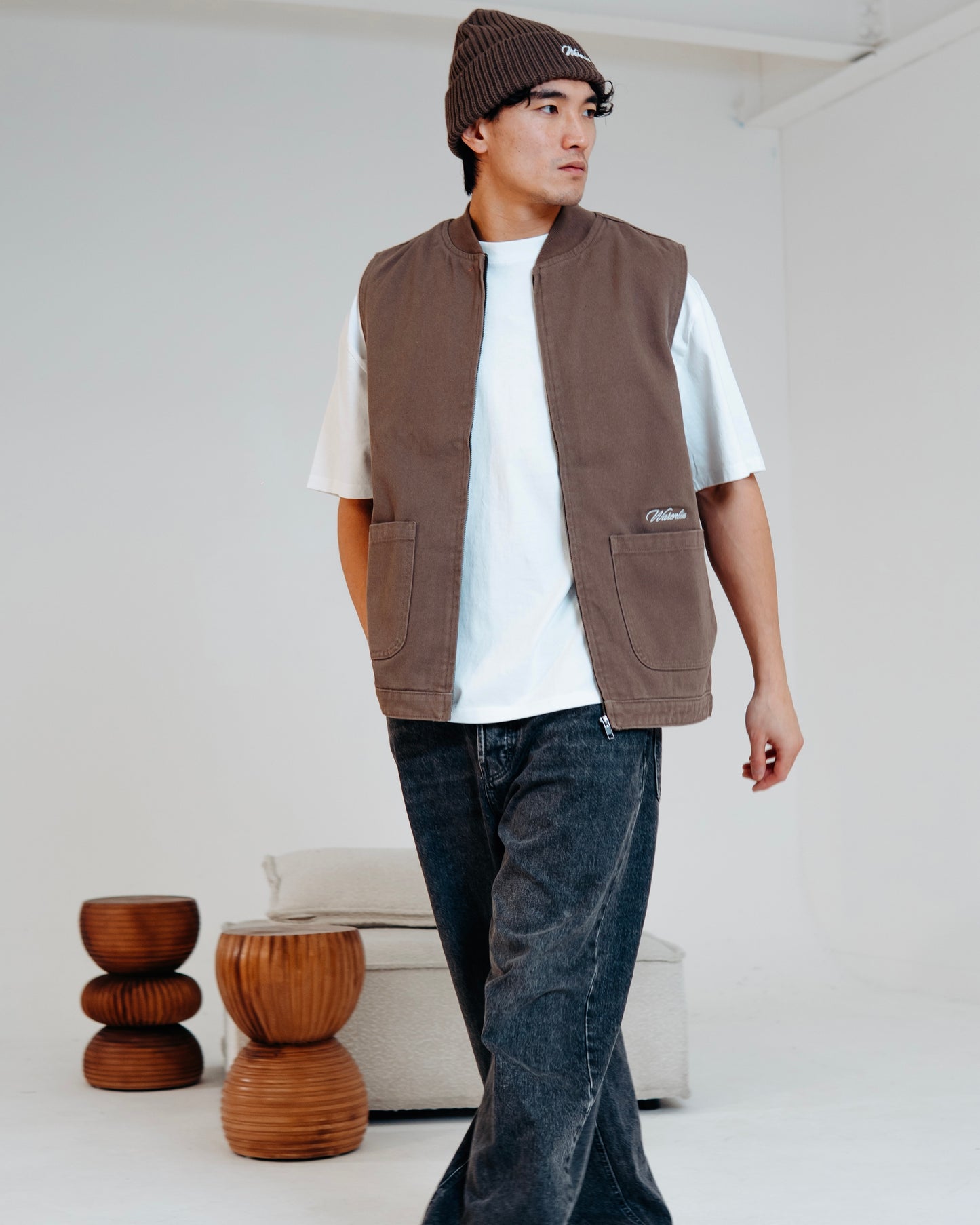 WALNUT CANVAS FIELD GILET