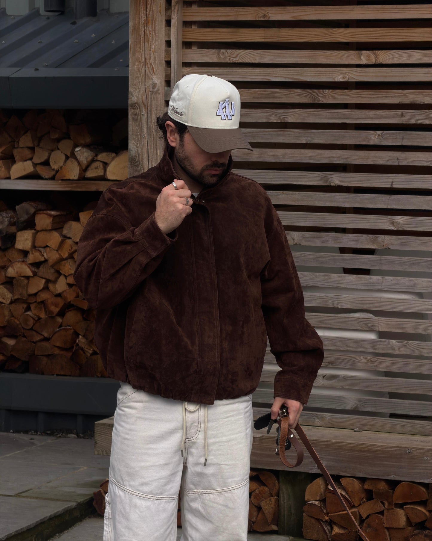 WALNUT MONOGRAM CAP